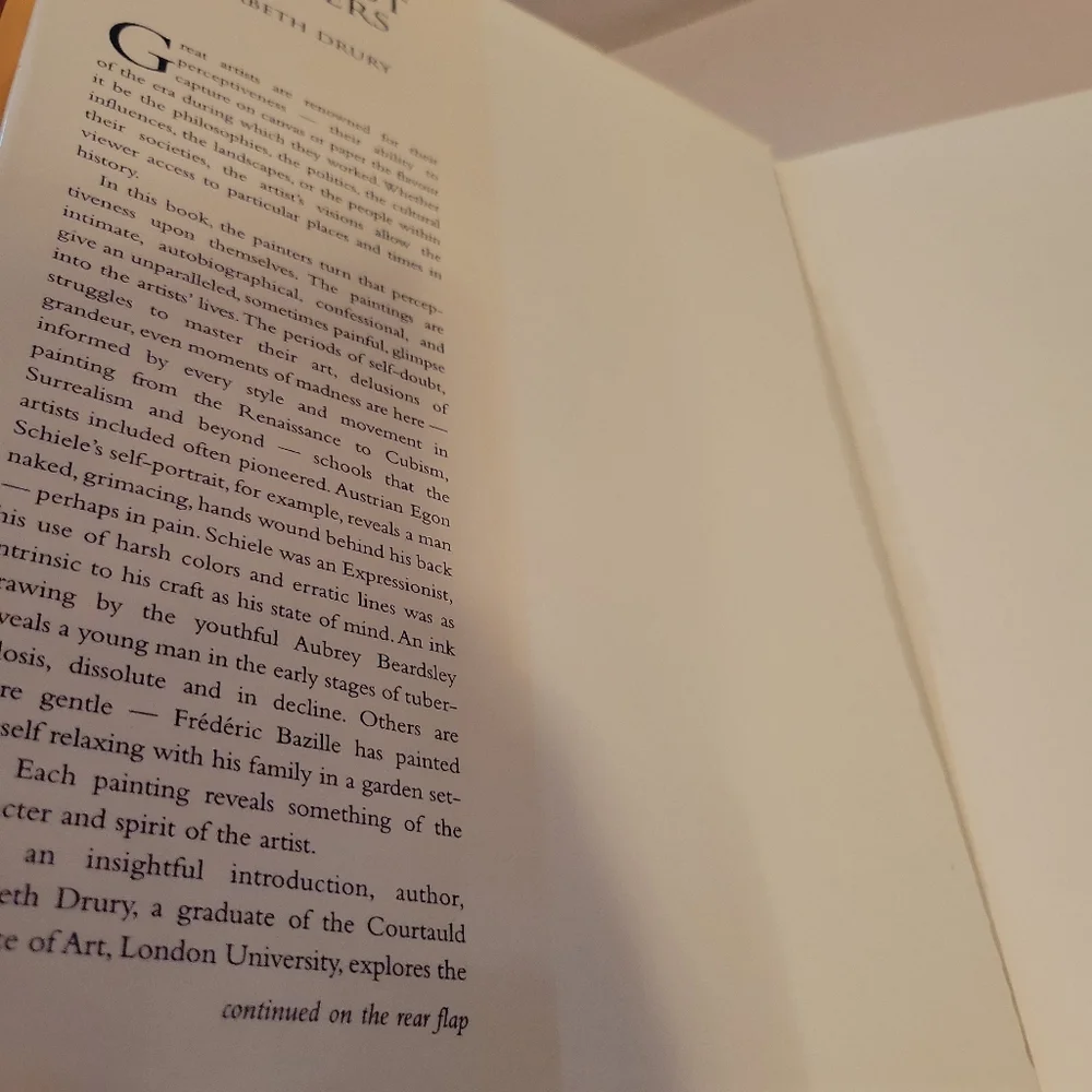 Self Portraits Of World's Greatest Painters By Elizabeth Drury Book